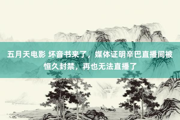 五月天电影 坏音书来了，媒体证明辛巴直播间被恒久封禁，再也无法直播了