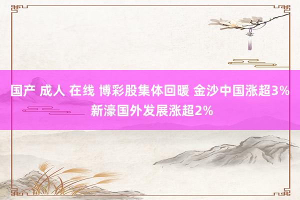 国产 成人 在线 博彩股集体回暖 金沙中国涨超3% 新濠国外发展涨超2%