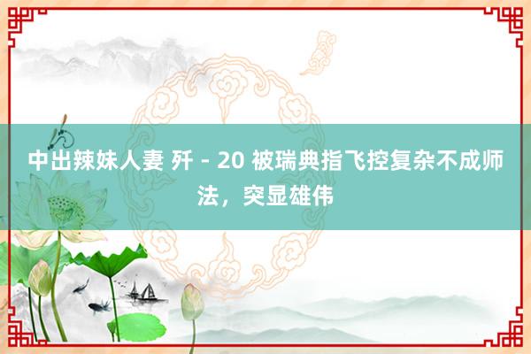 中出辣妹人妻 歼 - 20 被瑞典指飞控复杂不成师法，突显雄伟