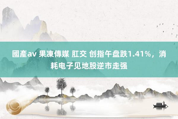 國產av 果凍傳媒 肛交 创指午盘跌1.41%，消耗电子见地股逆市走强