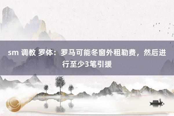 sm 调教 罗体：罗马可能冬窗外租勒费，然后进行至少3笔引援