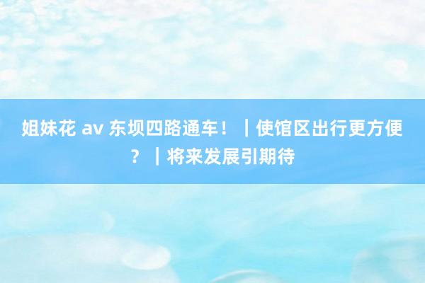 姐妹花 av 东坝四路通车！｜使馆区出行更方便？｜将来发展引期待